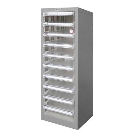 ตู้ลิ้นชักเหล็ก 10 ลิ้นชัก SURE SD-202 สีเทา