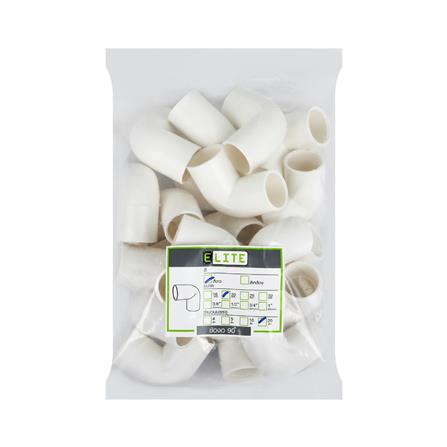 ข้องอ 90 องศา ร้อยสาย ELITE 20 มม. สีขาว (แพ็ก 20 ชิ้น)_2