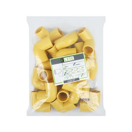 ข้องอ 90 องศา ร้อยสาย ELITE 3/8 นิ้ว สีเหลือง (แพ็ก 20 ชิ้น)_2