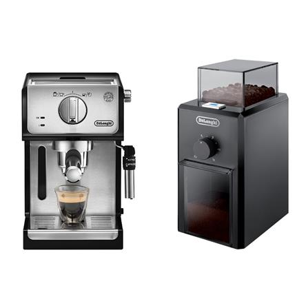 ชุดเซ็ตเครื่องชงกาแฟแรงดัน+เครื่องบดกาแฟ DELONGHI ECP35.31+KG79_0