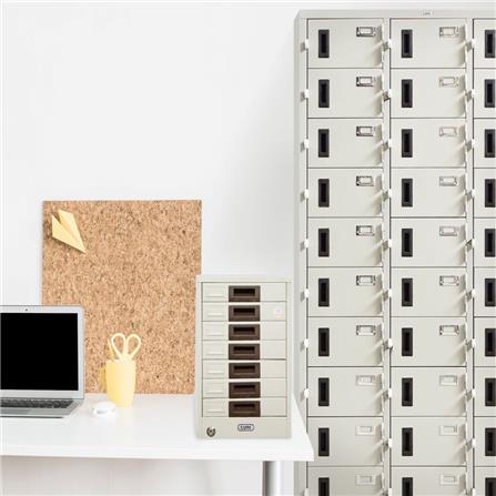 ตู้ลิ้นชักเหล็ก 7 ลิ้นชัก SURE FA-407 สีเทา_4