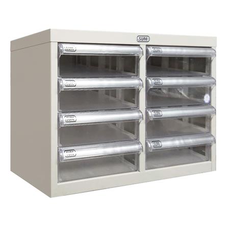 ตู้ลิ้นชักเหล็ก 8 ลิ้นชัก SURE SD-102 สีครีม_2