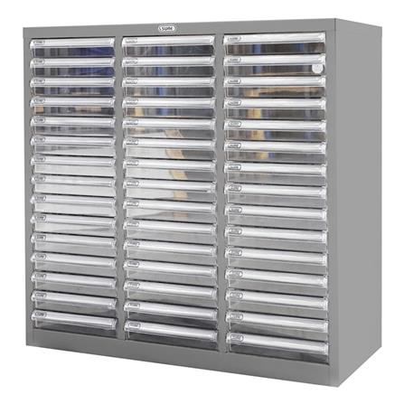 ตู้ลิ้นชักเหล็ก 45 ลิ้นชัก SURE SD-301 สีเทา