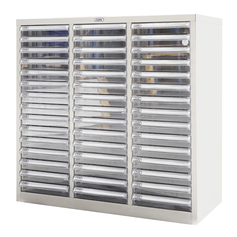 ตู้ลิ้นชักเหล็ก 45 ลิ้นชัก SURE SD-301 สีครีม