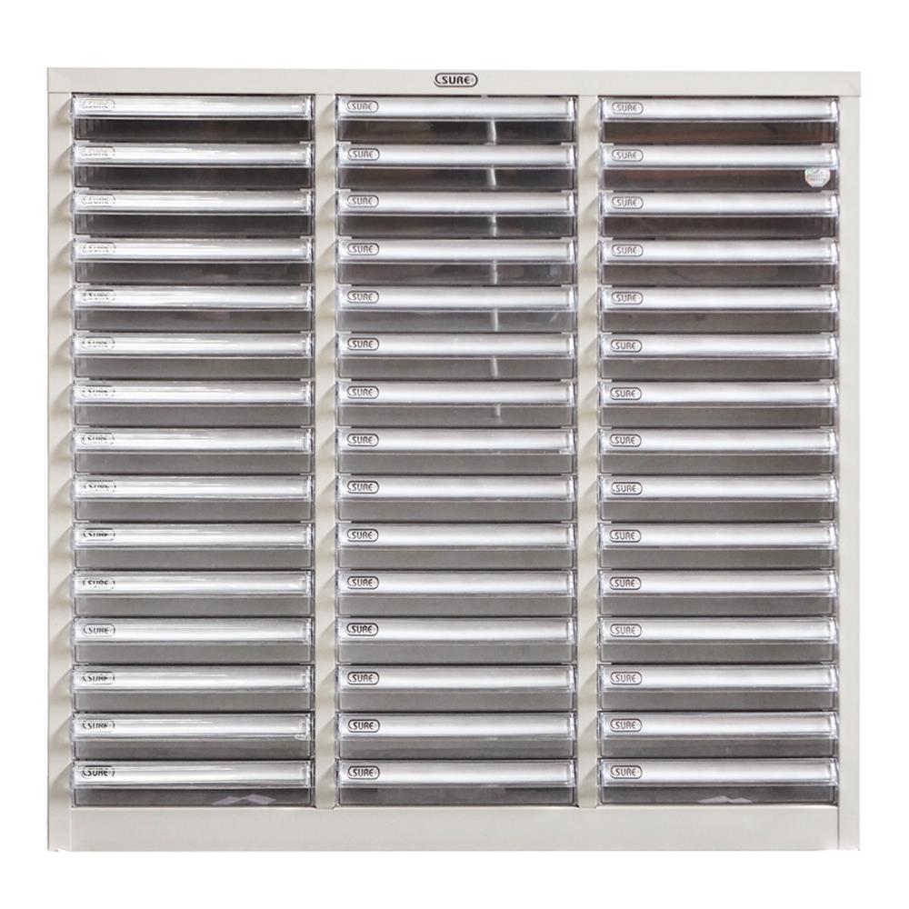 ตู้ลิ้นชักเหล็ก 45 ลิ้นชัก SURE SD-301 สีครีม