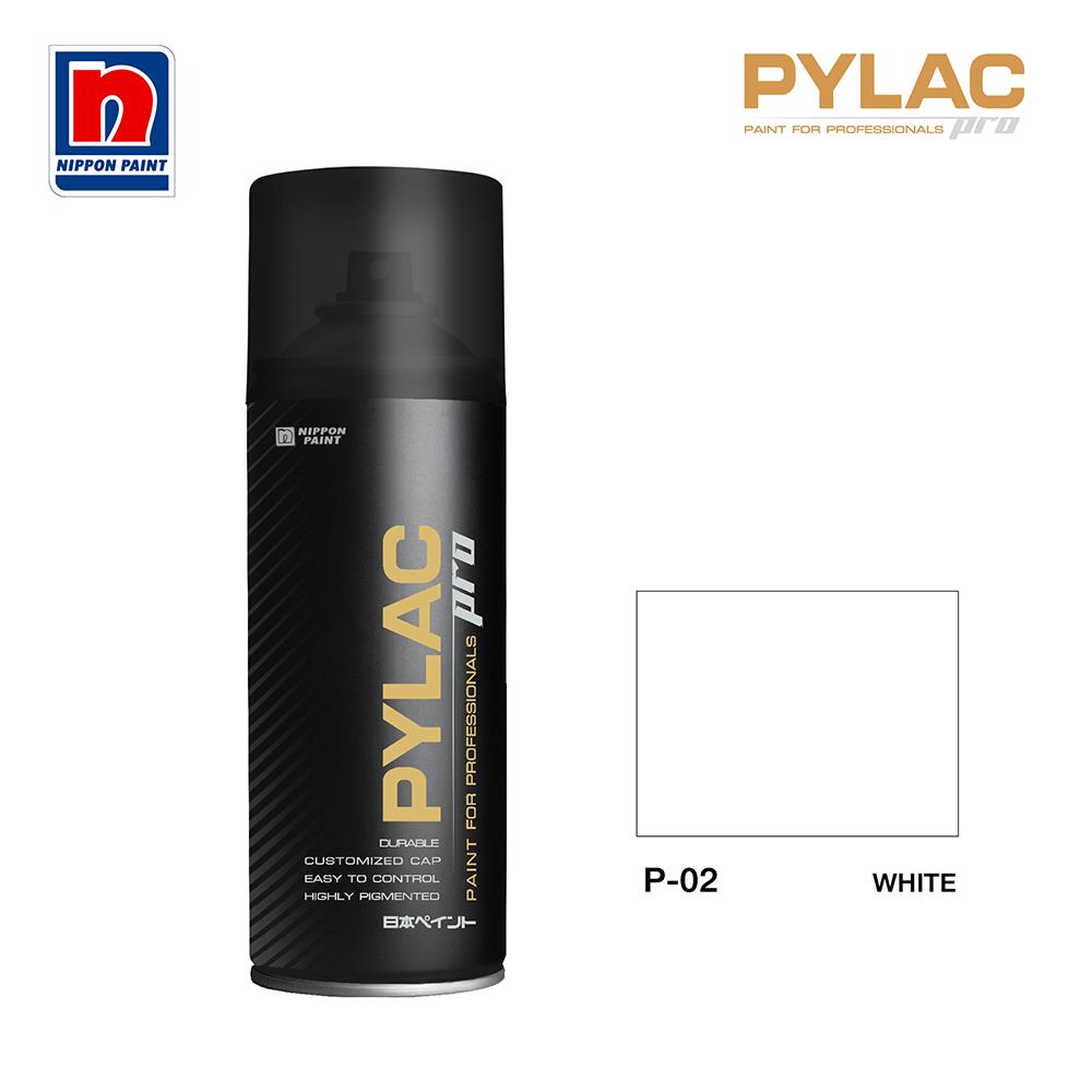 สีสเปรย์ NIPPON PAINT PYLAC PRO P-02 WHITE