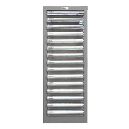 ตู้ลิ้นชักเหล็ก 15 ลิ้นชัก SURE SD-201 สีเทา_1