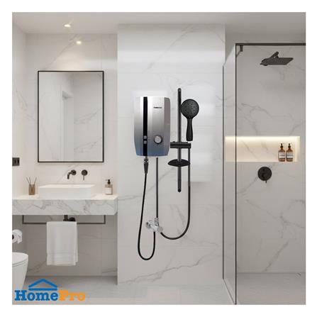 เครื่องทำน้ำอุ่น TURBORA M5500E 5500 วัตต์ สีเงิน_4