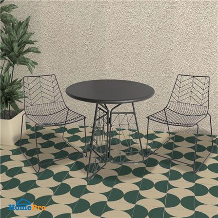 ชุดสนามเหล็ก 2 ที่นั่ง SPRING ARTOIS สีดำ_6