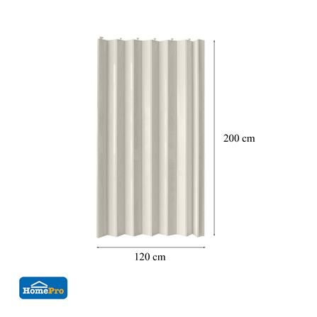 ฉากกั้นห้องแบบทึบ DIY ME LIVING 120X200 ซม. สีเทา_4