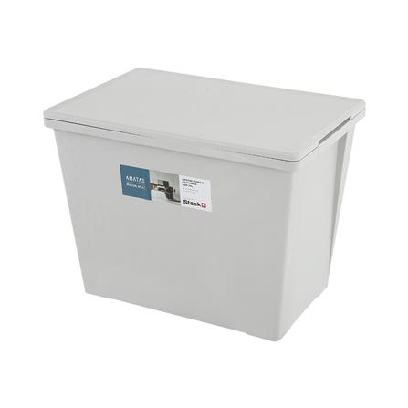 กล่องเก็บของ ฝาล็อค STACKO AMATAS 70 ลิตร 39.2x58.2x43.5 ซม. สีเทา