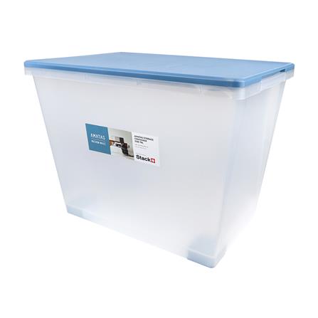 กล่องเก็บของ ฝาล็อค STACKO AMATAS 70 ลิตร 39.2x58.2x43.5 ซม. สีฟ้า