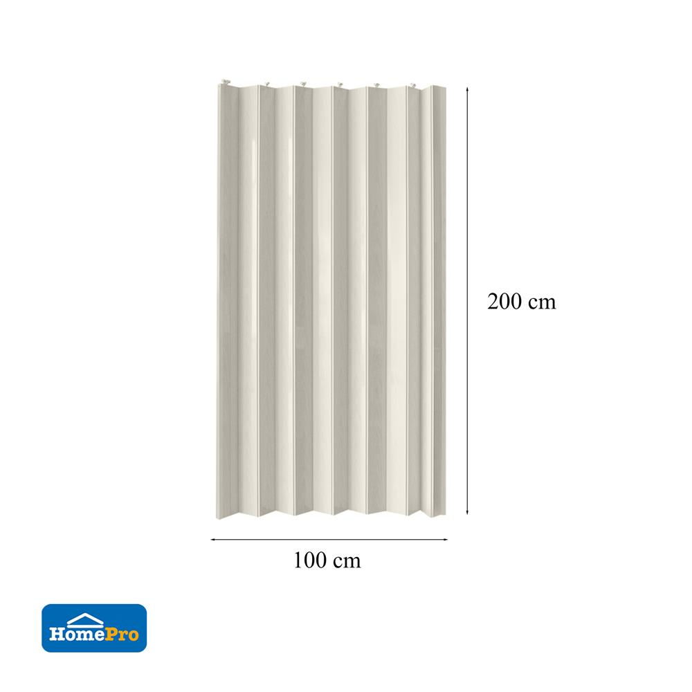 ฉากกั้นห้องแบบทึบ DIY ME LIVING 100X200 ซม. สีเทา