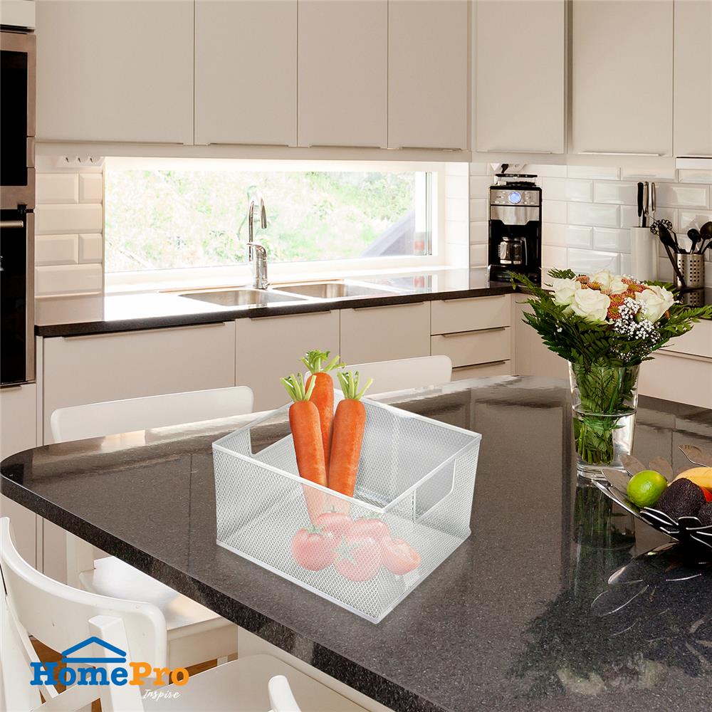 ตะกร้าใส่ของ Mesh ซ้อนได้ 24x23x15.5ซม. KECH