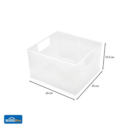 ตะกร้าใส่ของ Mesh ซ้อนได้ 24x23x15.5ซม. KECH_4