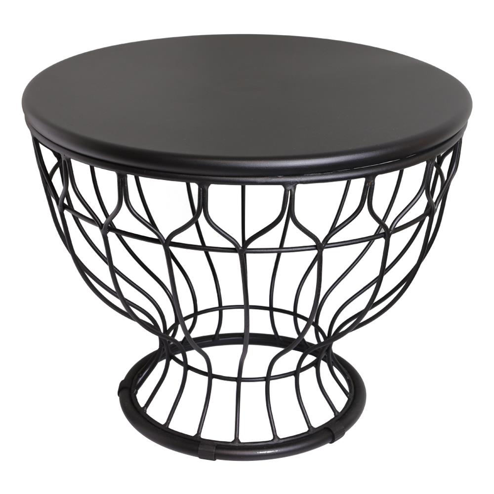 โต๊ะกลางเหล็ก SPRING FRAME 60 ซม. สีดำ