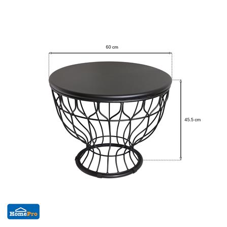 โต๊ะกลางเหล็ก SPRING FRAME 60 ซม. สีดำ_4