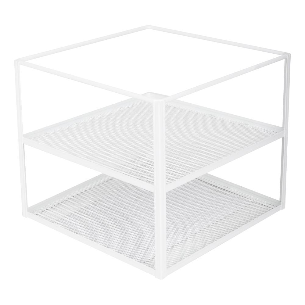 ชั้นเข้ามุมจัดเก็บในครัว 3 ชั้น KECH สีขาว