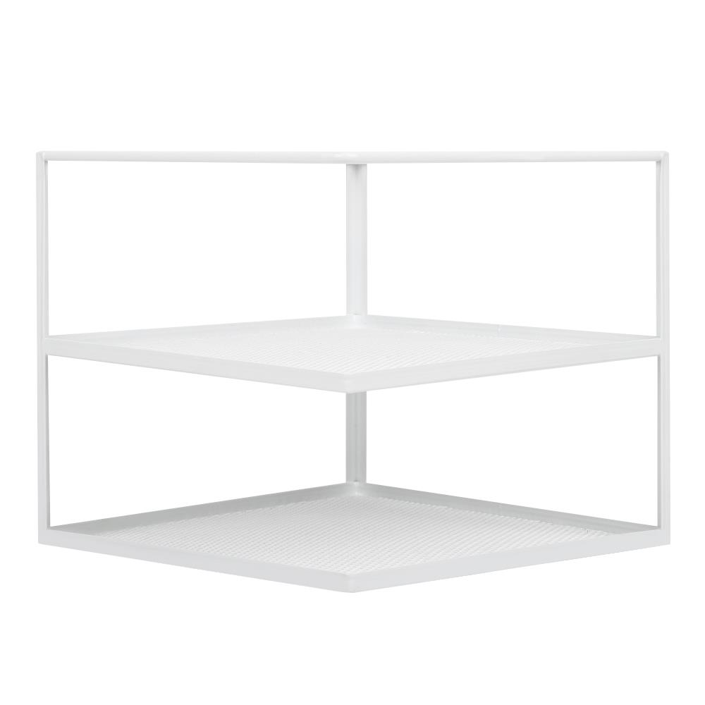 ชั้นเข้ามุมจัดเก็บในครัว 3 ชั้น KECH สีขาว