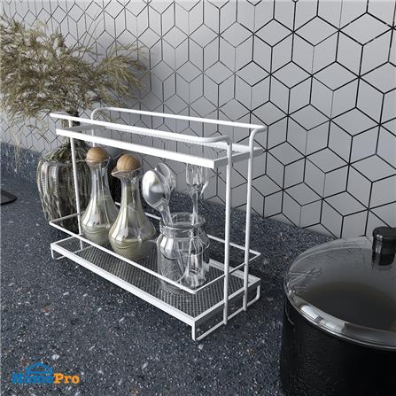 ชั้นวางขวดเครื่องปรุง 2 ชั้น KECH สีขาว_4