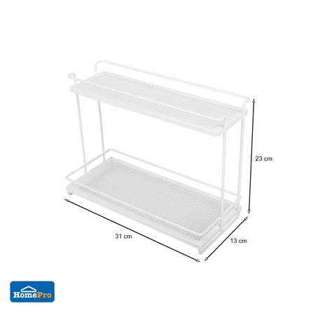 ชั้นวางขวดเครื่องปรุง 2 ชั้น KECH สีขาว_5