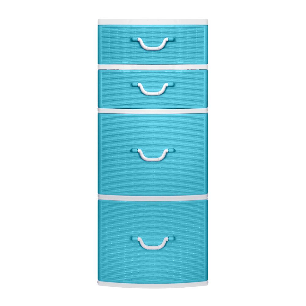 ตู้ลิ้นชัก4ชั้น MIRACLE 42x49x110CM ฟ้า