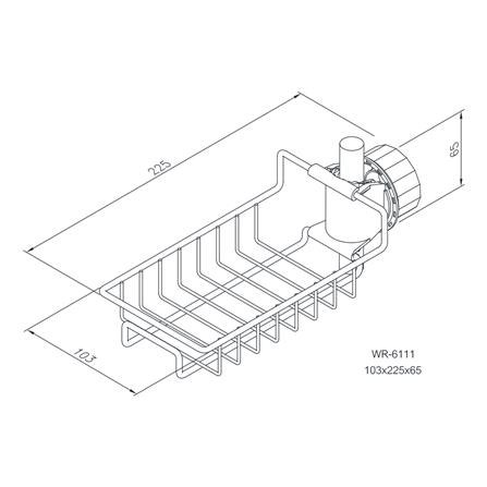 ตะแกรงวางของอเนกประสงค์ WS WR-6111 สีสเตนเลส_1
