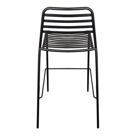 เก้าอี้บาร์สนามเหล็ก SPRING STELLA สีดำ_4