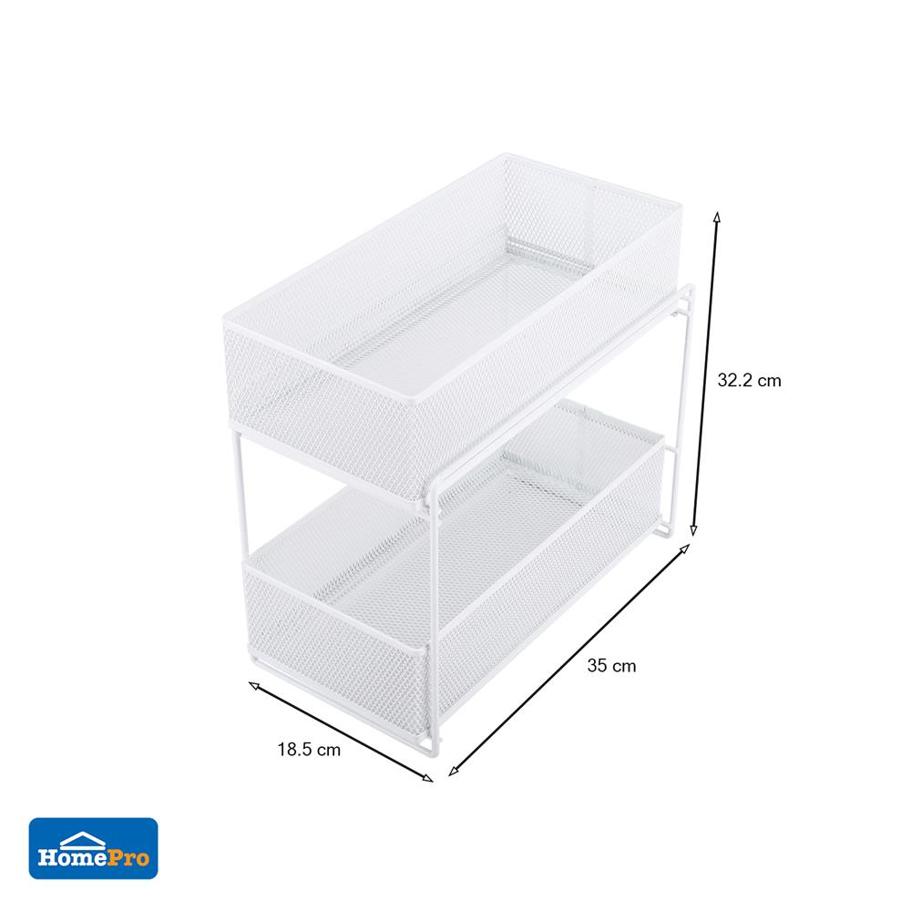 ลิ้นชัก2ชั้นจัดเก็บอุปกรณ์ครัว เล็ก KECH