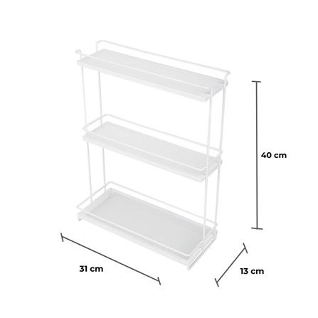 ชั้นวางขวดเครื่องปรุง 3 ชั้น KECH สีขาว_5