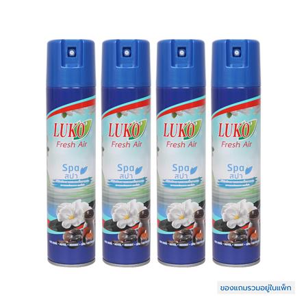 สเปรย์ปรับอากาศ LUKO 300 มล. กลิ่นสปา 3 แถม 1_0