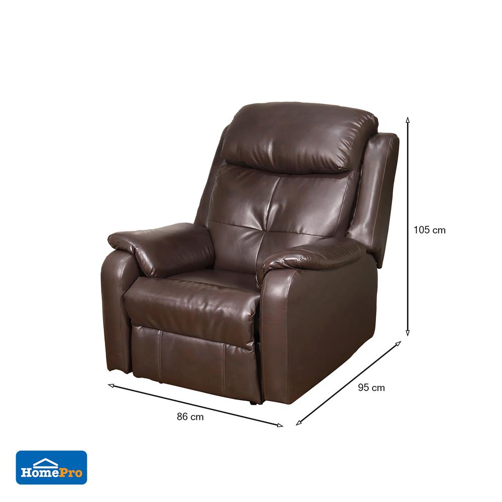 เก้าอี้ปรับเอนนอน FURDINI NORTH สีน้ำตาลเข้ม