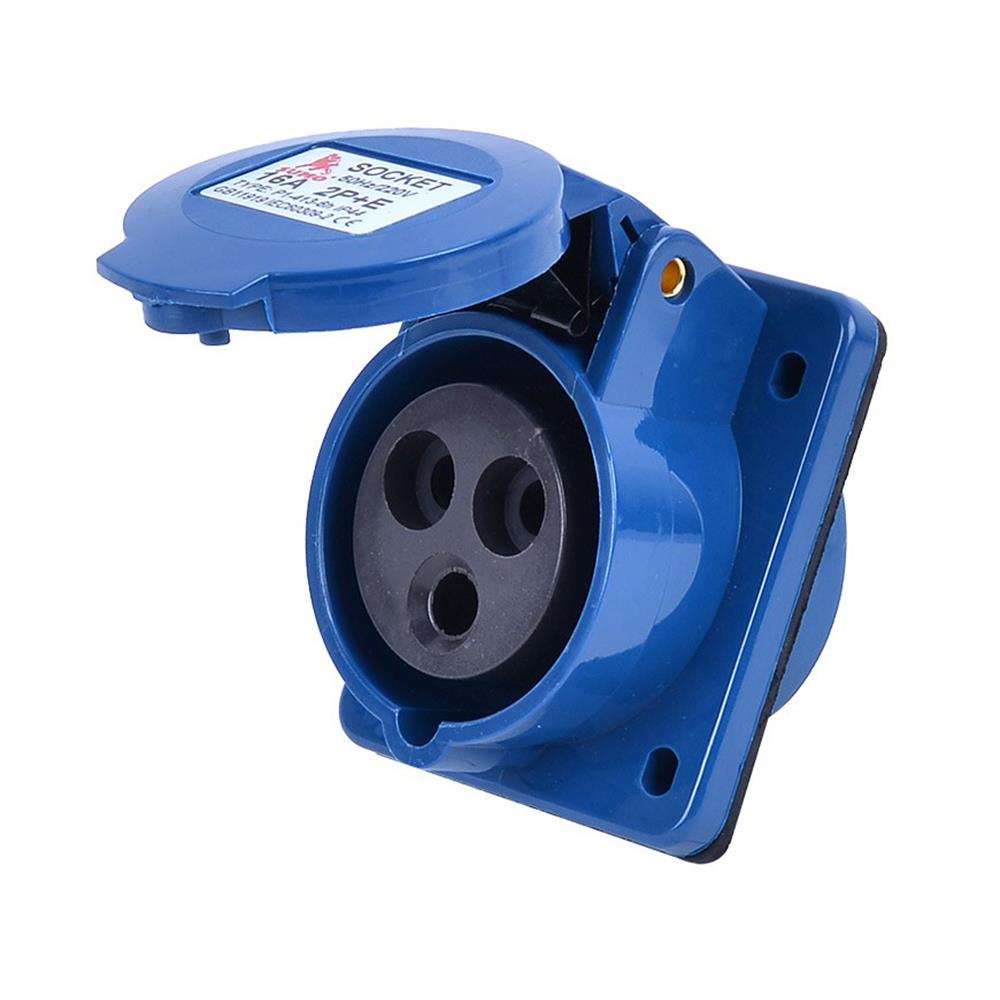 เพาเวอร์ปลั๊กตัวเมียติดผนัง SUMO 3 ขา P1-413 16 แอมป์ สีน้ำเงิน