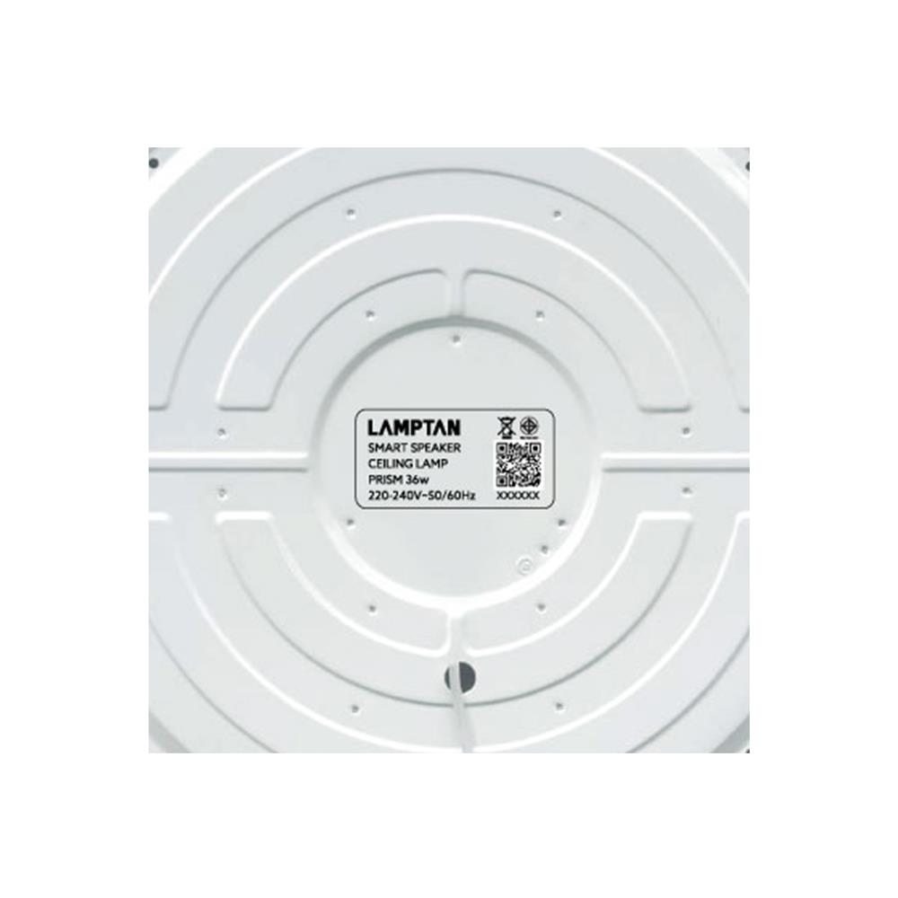 ไฟเพดาน LED LAMPTAN SPEAKER PRISM 20 นิ้ว 36 วัตต์ DAYLIGHT/COOL WHITE/WARM WHITE สีขาว