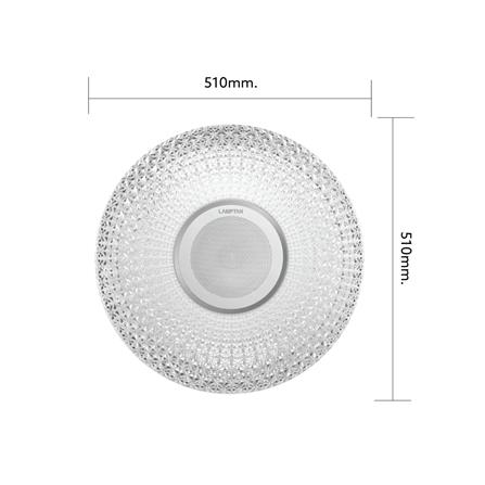 ไฟเพดาน LED LAMPTAN SPEAKER PRISM 20 นิ้ว 36 วัตต์ DAYLIGHT/COOL WHITE/WARM WHITE สีขาว_6
