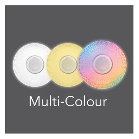 ไฟเพดาน LED LAMPTAN SPEAKER PRISM 20 นิ้ว 36 วัตต์ DAYLIGHT/COOL WHITE/WARM WHITE สีขาว_5