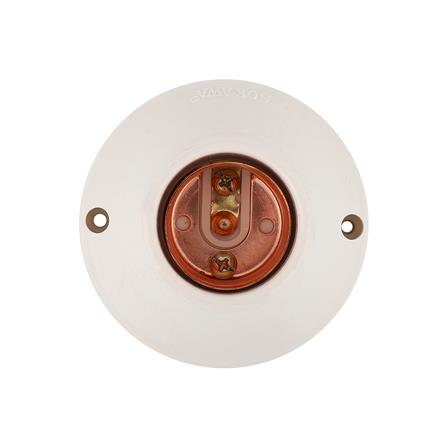 ขั้วหลอดแป้นเกลียว SOKAWA E27 ขาว_1