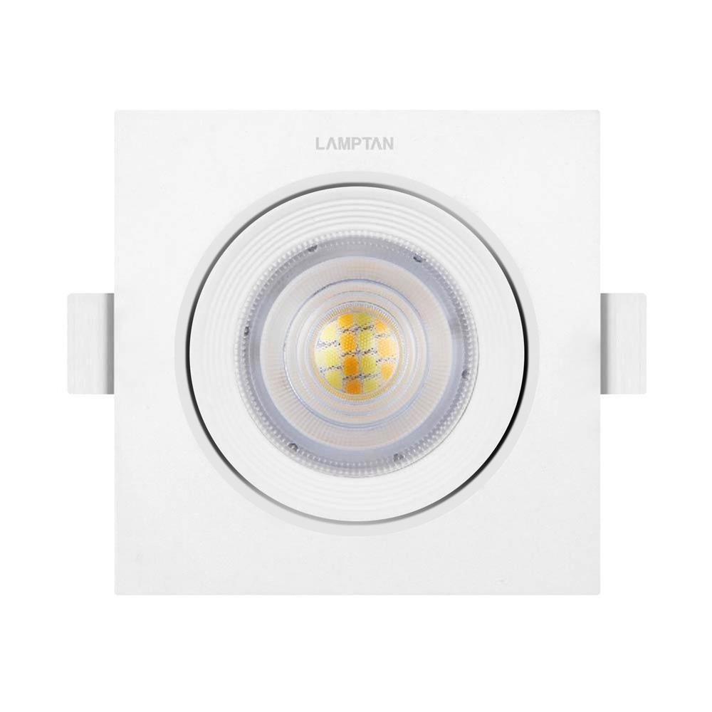 ดาวน์ไลท์ LED LAMPTAN SPOTLIGHT COLOUR CHOICE SQUARE 3 นิ้ว 7 วัตต์ DAYLIGHT/COOL WHITE/WARM WHITE สีขาว