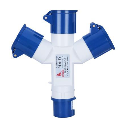 เพาเวอร์ปลั๊ก 3 ตัวเมีย 1ตัวผู้ SUMO P1-013Y 16A