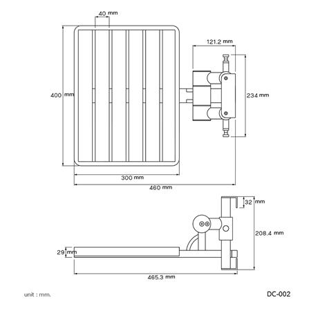 เก้าอี้อาบน้ำติดผนัง WS DC-002_1