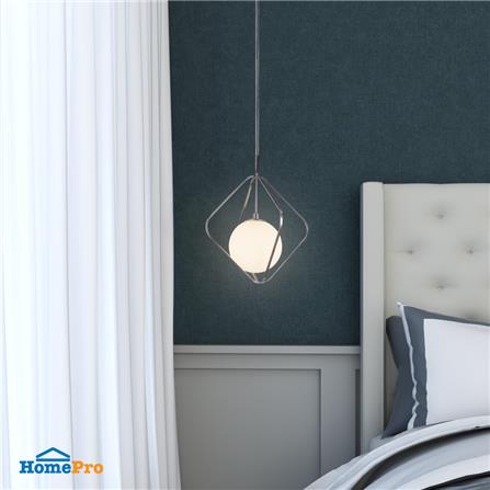 ไฟช่อ CARINI MODERN MS4021S โลหะ/แก้ว สีเงิน/ขาว 1 หัว_1