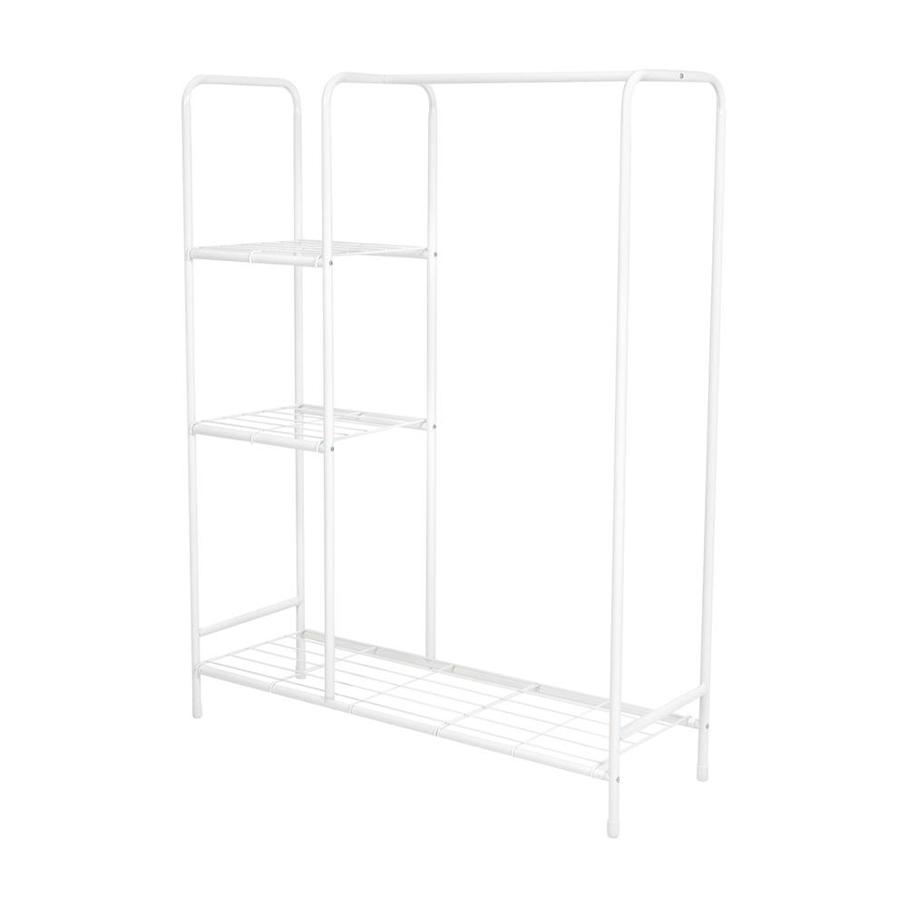 ราวแขวนผ้าเหล็กพ่นสี 3 ชั้นวาง PLIM สีขาว_0