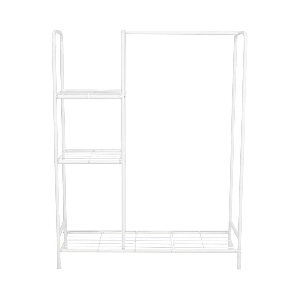 ราวแขวนผ้าเหล็กพ่นสี 3 ชั้นวาง PLIM สีขาว