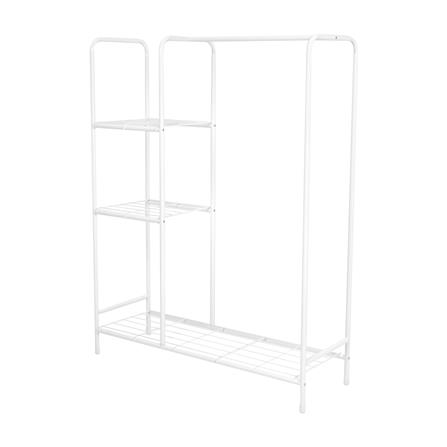 ราวแขวนผ้าเหล็กพ่นสี 3 ชั้นวาง PLIM สีขาว_1