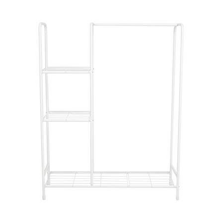 ราวแขวนผ้าเหล็กพ่นสี 3 ชั้นวาง PLIM สีขาว_2