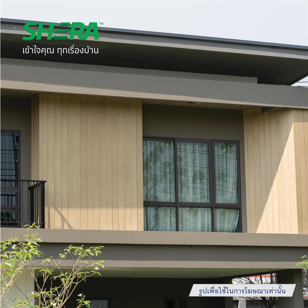 ไม้ฝา SHERA สเปลนดิด วิจิตรนนทรี ลายเสี้ยน 15X300X1.0 ซม. สีธรรมชาติ