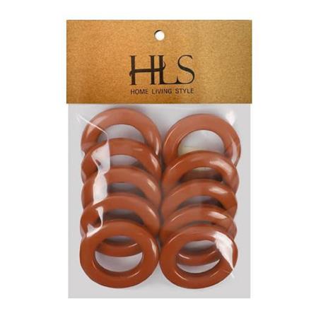ห่วงคล้องราง HOME LIVING STYLE 55 มม. สีน้ำตาล แพ็ก 10 ชิ้น_2