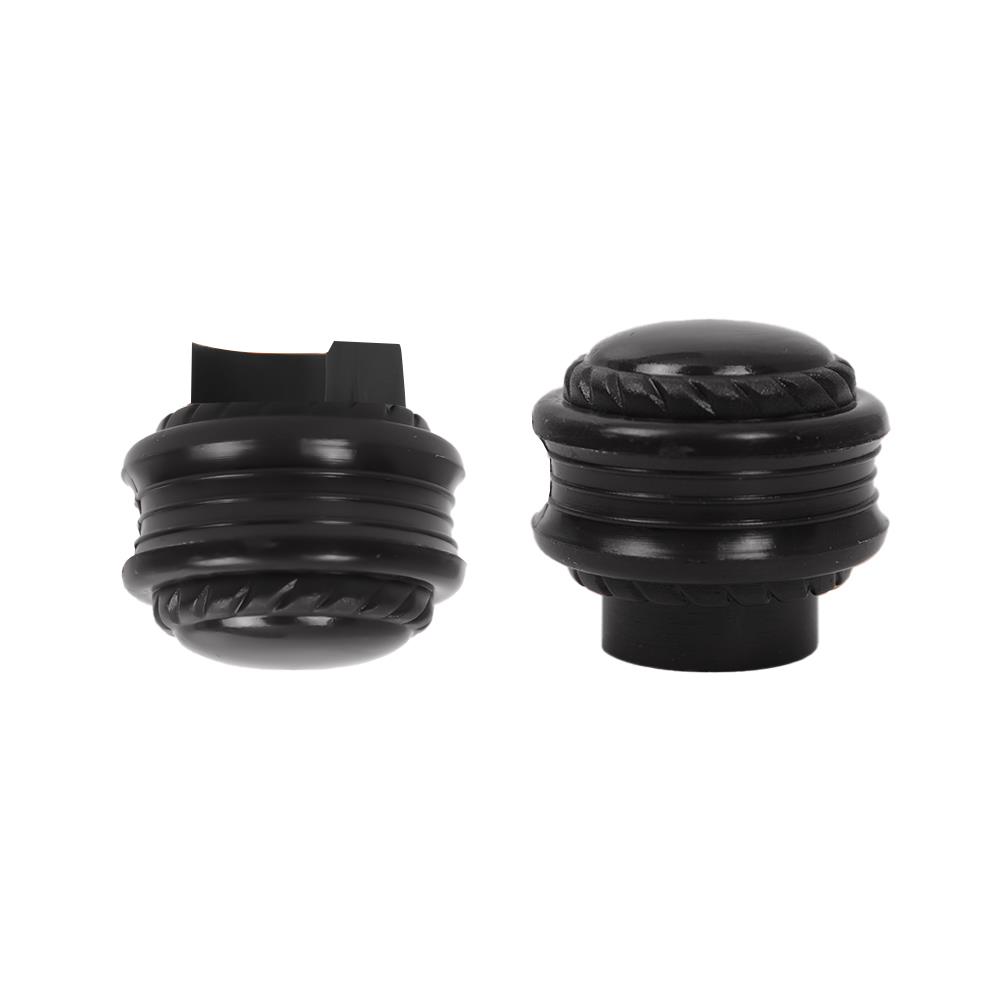 หัว-ท้ายรางม่านแบบเปิด HOME LIVING STYLE 25 มม. สีโอ๊ค แพ็ก 2 ชิ้น