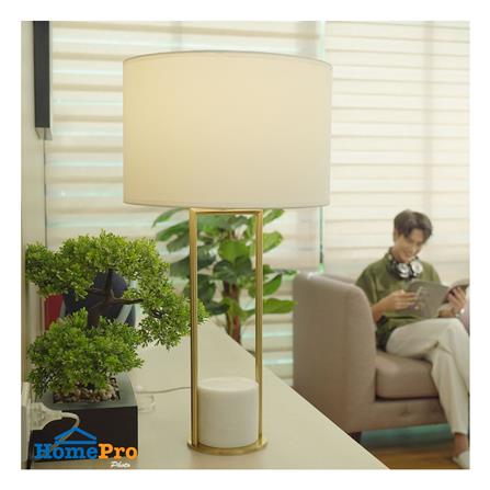 ไฟตั้งโต๊ะ CARINI CLASSIC MT5177WH สีขาว/ทอง_4