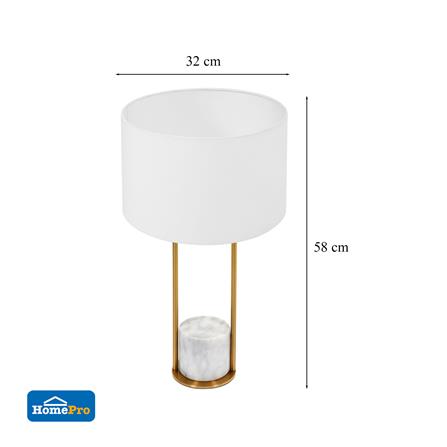 ไฟตั้งโต๊ะ CARINI CLASSIC MT5177WH สีขาว/ทอง_7